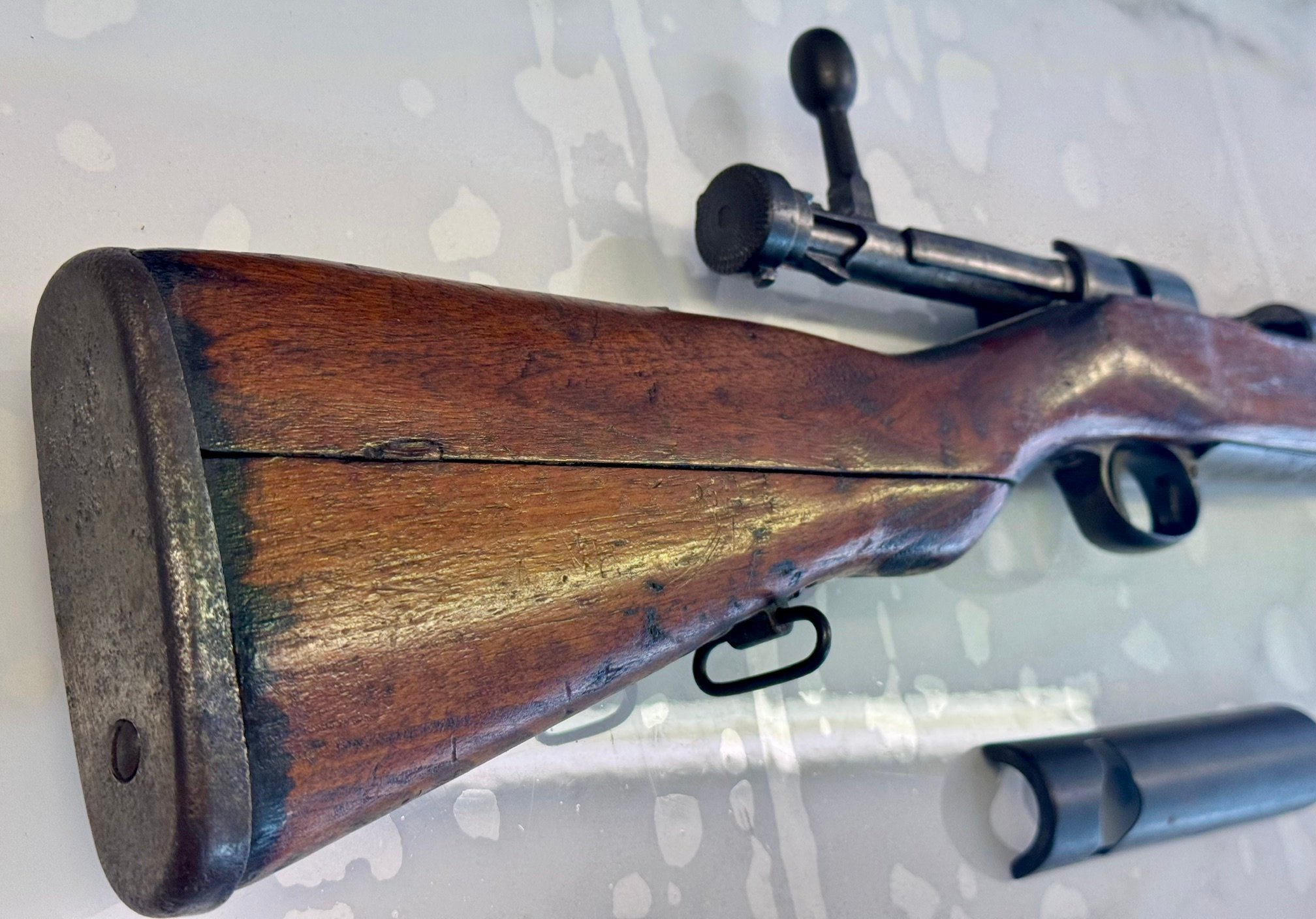 ARISAKA Type 38 6.5 Chrysanthemum Koishikawa Arsenal Pre-Series Early Safety Knob Duffel Cut w/Dust Cover