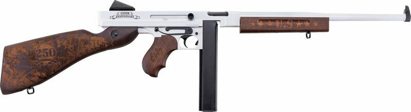 Auto-Ordnance Thompson M1 Carbine TM1C5 Rifle .45 ACP 16.5" 30RD Semi-Auto Arctic White Cerakote Engraved Walnut