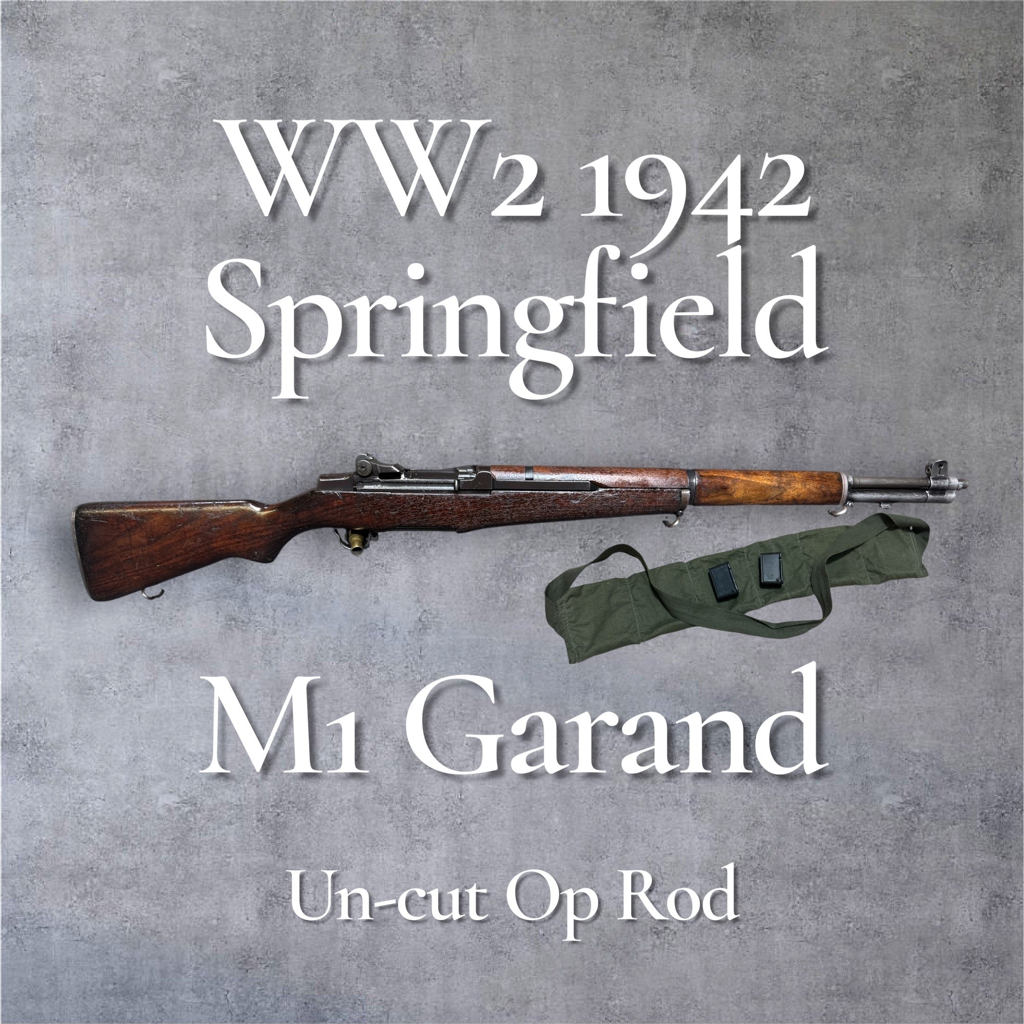 SPRINGFIELD ARMORY M1 Garand WW2 1942 Uncut Op Rod