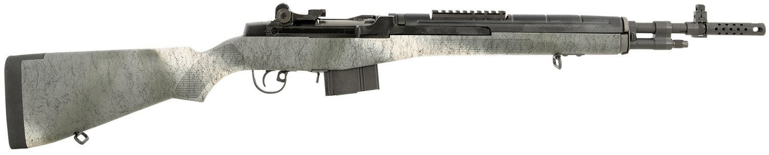 SPRINGFIELD ARMORY M1A Scout Squad 308 Win 18" 10rd Semi-Auto Rifle w/ Muzzel Brake | Speckled Stock